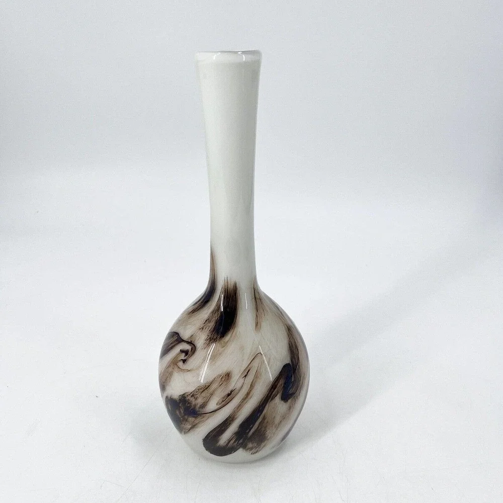 Vintage 1982 Charles Charlie Correll Art Studio Handcrafted Glass Vase